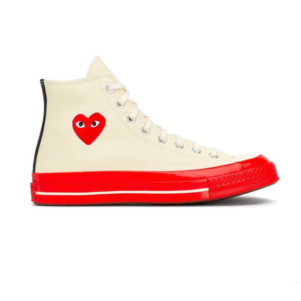 Chuck Tylor Red Sole High Top Cream