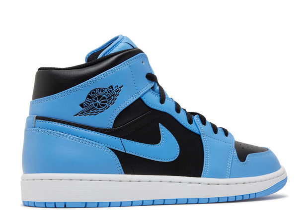 Air Jordan 1 Mid 'University Blue Black'